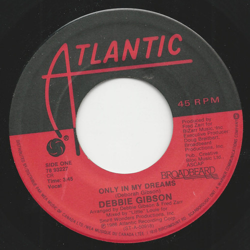 Debbie Gibson - Only In My Dreams - Atlantic, BroadBeard - 78 93227 - 7" 1164863982
