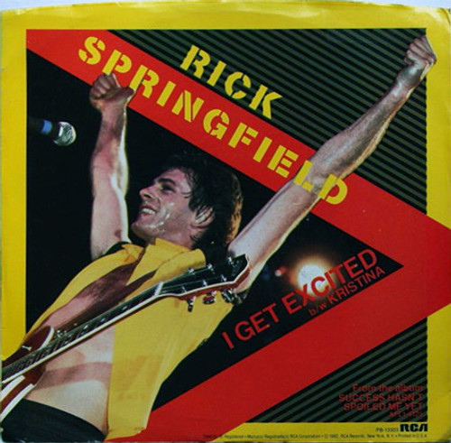 Rick Springfield - I Get Excited - RCA - PB-13303 - 7", Single, Styrene, Ind 1164982413