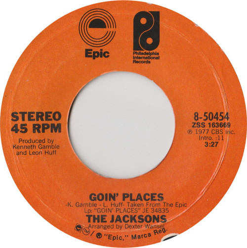 The Jacksons - Goin' Places - Epic, Philadelphia International Records - 8-50454 - 7", Single, Styrene, San 1164983868