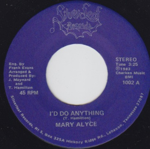 Mary Alyce - I'd Do Anything (7", Single)
