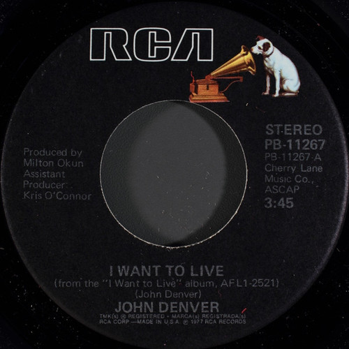 John Denver - I Want To Live / Tradewinds - RCA - PB-11267 - 7", Single 1165277255