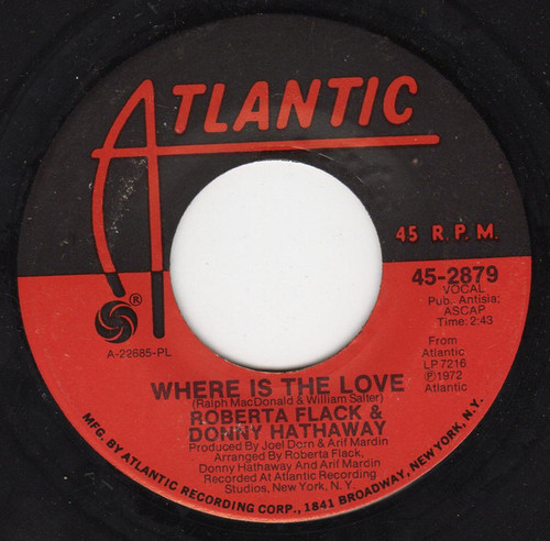 Roberta Flack & Donny Hathaway - Where Is The Love / Mood (7", PL )