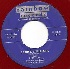 Dick Todd - Daddy's Little Girl / Who'll Be The Next One (7", Red)