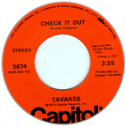 Tavares - Check It Out / The Judgment Day - Capitol Records - 3674 - 7", Single, Win 1168266601