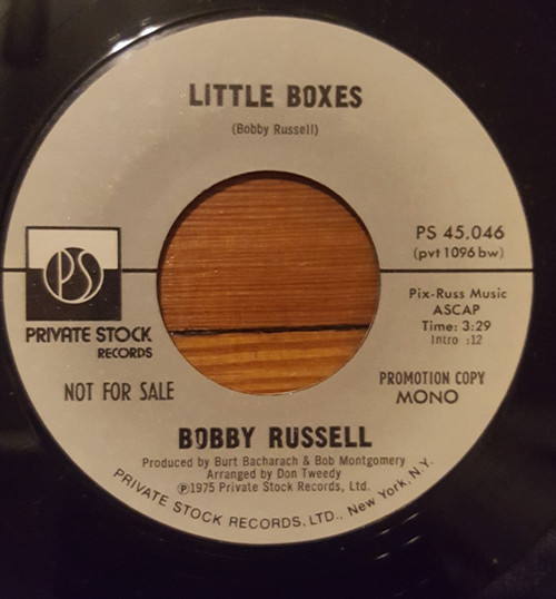 Bobby Russell - Little Boxes (7", Single, Promo)