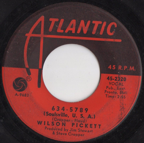 Wilson Pickett - 634-5789 (Soulsville, U.S.A.) / That's A Man's Way (7")