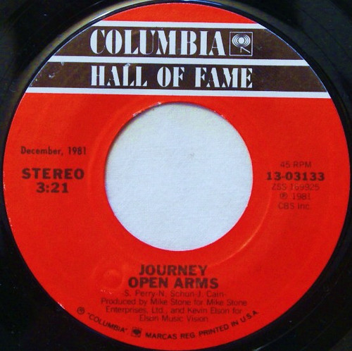 Journey - Open Arms / The Party's Over (Hopelessly In Love) - Columbia - 13-03133 - 7" 1169717358