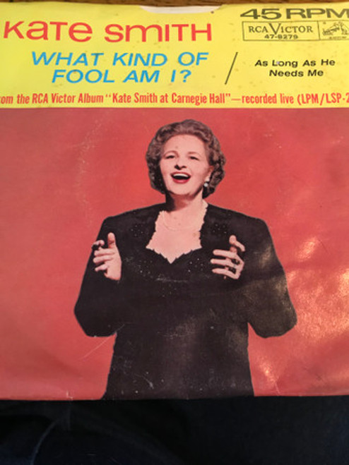 Kate Smith (2) - What Kind Of Fool Am I? - RCA Victor - 47-8279 - 7", Single 1169763861