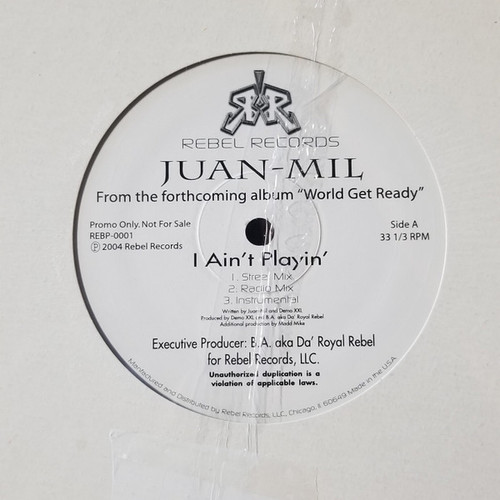 Juan-Mil - I Ain't Playin' / It's My Year (12", Promo)