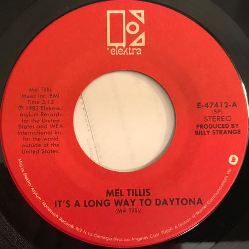 Mel Tillis - It's A Long Way To Daytona / Always You, Always Me - Elektra - E-47412 - 7" 1171536239