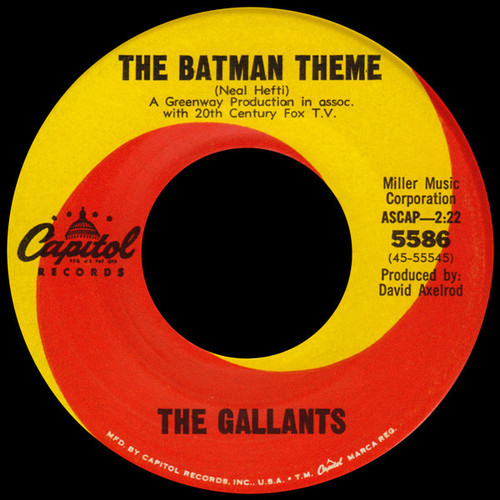 The Gallants - The Batman Theme (7", Single, Los)