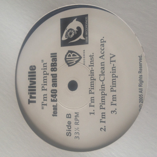 Trillville - I'm Pimpin' (12", Promo)