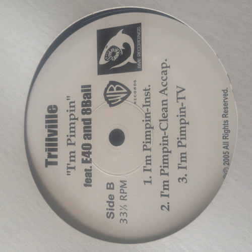 Trillville - I'm Pimpin' - Warner Bros. Records, BME - none - 12", Promo 1171549182