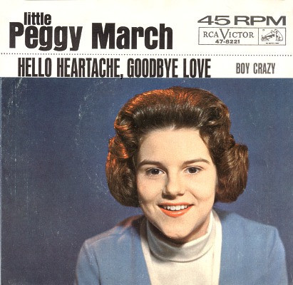 Little Peggy March* - Hello Heartache, Goodbye Love (7", Single)