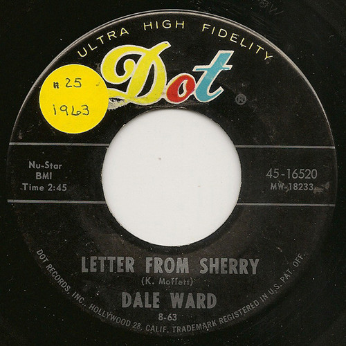 Dale Ward - Letter From Sherry / Oh Julie (7", Single)