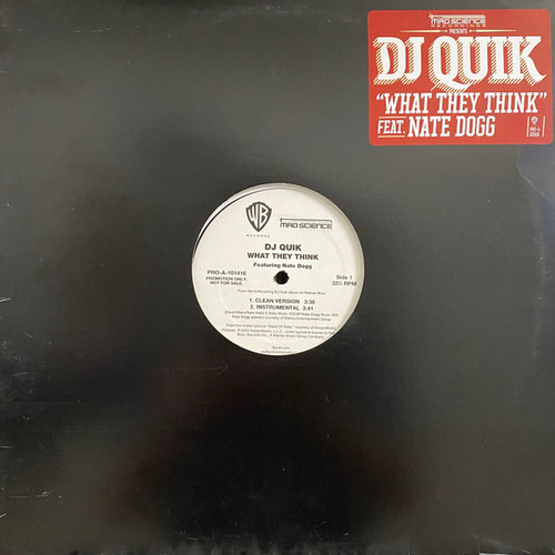 DJ Quik - What They Think (12", Promo)