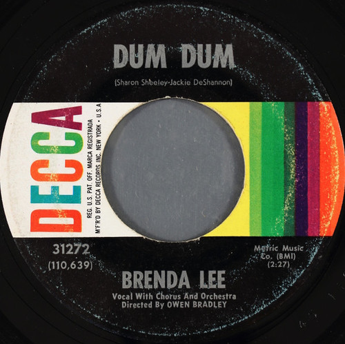 Brenda Lee - Dum Dum /  Eventually - Decca - 31272 - 7", Single, Glo 1171917305