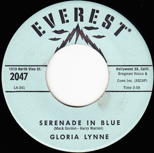 Gloria Lynne - Serenade In Blue / Without A Song - Everest - 2047 - 7", Single 1171919279