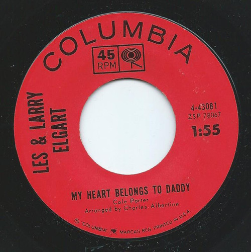 Les & Larry Elgart - My Heart Belongs To Daddy / Blues In The Night - Columbia - 4-43081 - 7" 1172396335