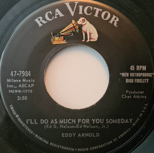 Eddy Arnold - I'll Do As Much For You Someday (7", Single)