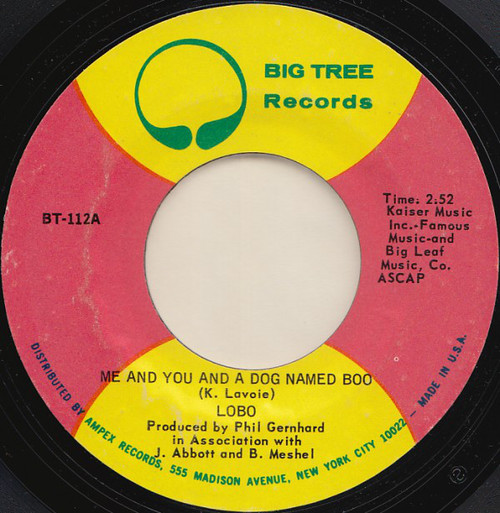 Lobo (3) - Me And You And A Dog Named Boo (7", She)