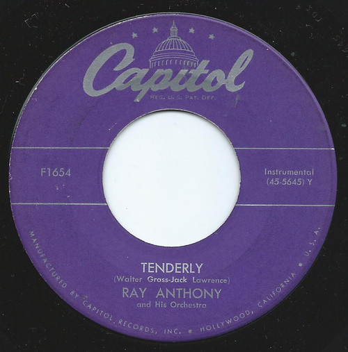 Ray Anthony & His Orchestra - Tenderly / Autumn Nocturne (7", Single)