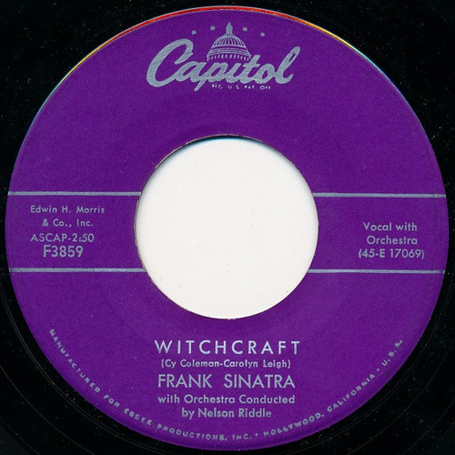 Frank Sinatra - Witchcraft (7", Single, Scr)