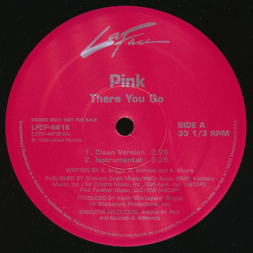 P!NK - There You Go - LaFace Records, LaFace Records - LFDP-4418, LFDP 4418 - 12", Promo 1173058219