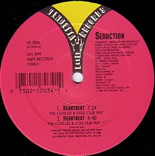 Seduction - Heartbeat (12", Single)