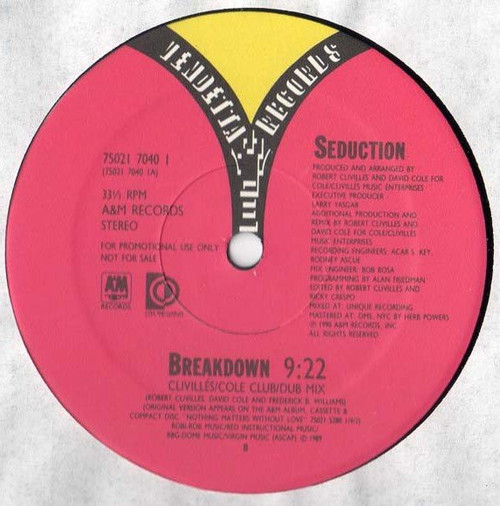 Seduction - Breakdown (12", Promo)
