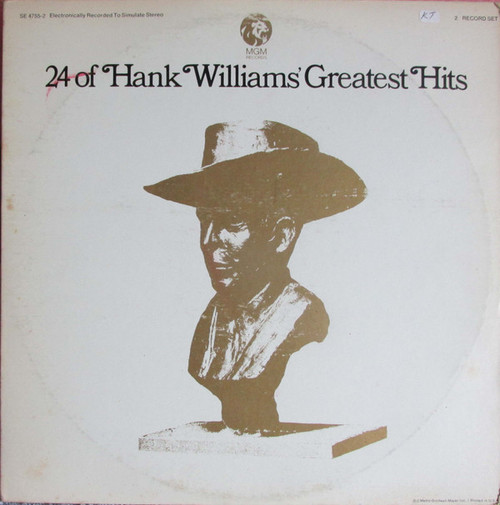 Hank Williams - 24 Of Hank Williams' Greatest Hits (2xLP, Comp, Ric)