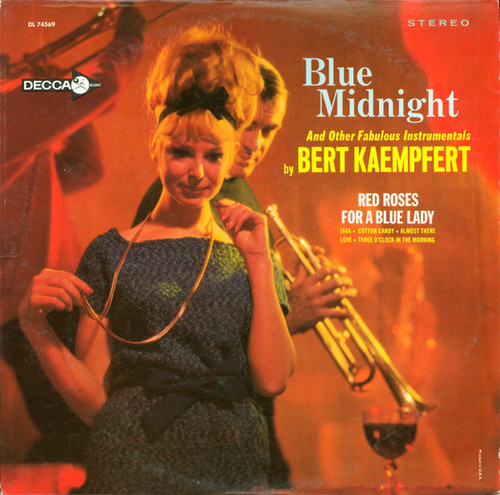 Bert Kaempfert & His Orchestra - Blue Midnight And Other Fabulous Instrumentals - Decca - DL 74569 - LP, Album 1174103176