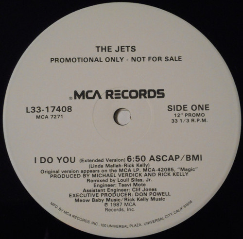 The Jets - I Do You - MCA Records - L33-17408 - 12", Promo 1174134942