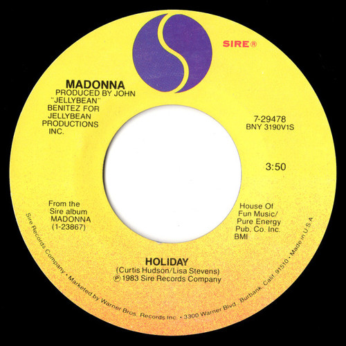 Madonna - Holiday (7", Single, Spe)