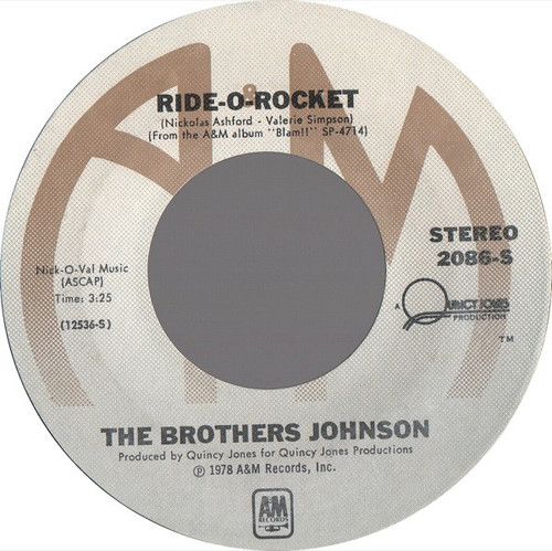 Brothers Johnson - Ride-O-Rocket / Dancin' And Prancin' - A&M Records - 2086-S - 7" 1176083385