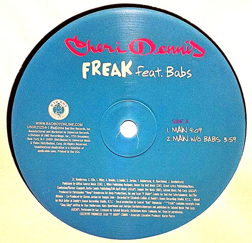 Cheri Dennis Feat. Babs - Freak (12", Promo)