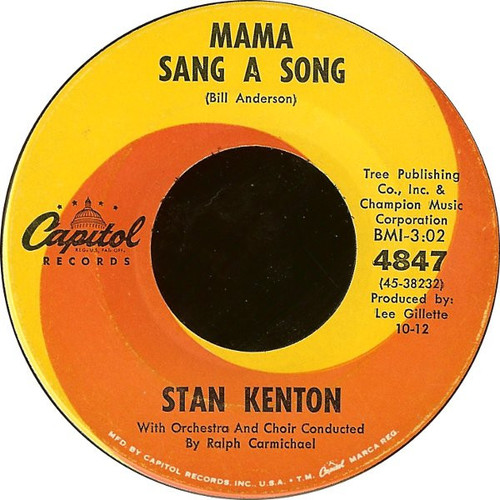 Stan Kenton - Mama Sang A Song - Capitol Records - 4847 - 7", Scr 1176421781