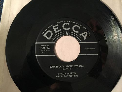 Grady Martin And The Slew Foot Five - Keep It Movin' / Somebody Stole My Gal - Decca - 9-30196 - 7", Single, Ric 1176451994