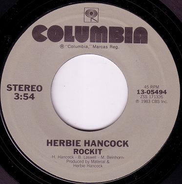 Herbie Hancock - Rockit / Mega-Mix (7", Styrene)