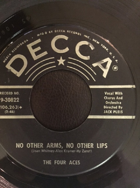 The Four Aces - No Other Arms, No Other Lips / The Inn Of The Sixth Happiness (7")