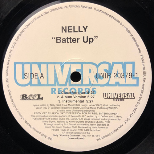 Nelly - Batter Up (12", Promo)