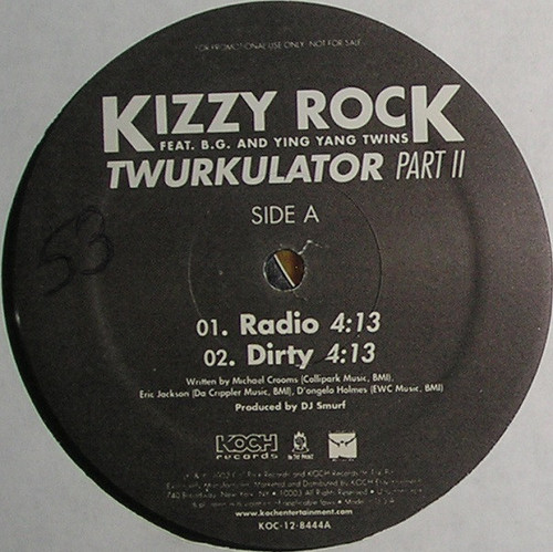 DJ Kizzy Rock - Twurkulator Part II - ColliPark Records, Koch Records - KOC-12-8444A - 12", Promo 1177415987