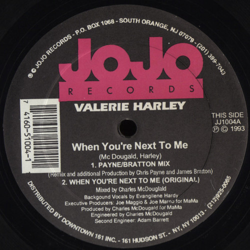 Valerie Harley - When You're Next To Me (12")