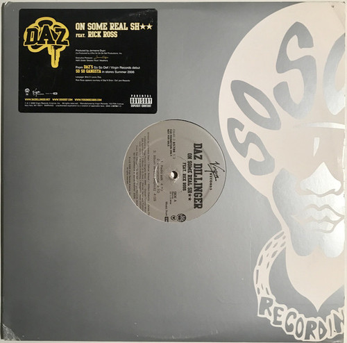 Daz Dillinger Feat. Rick Ross - On Some Real Sh★★ (12", Promo)