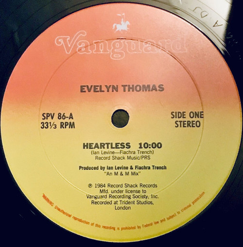 Evelyn Thomas - Heartless - Vanguard - SPV 86 - 12" 1183932468