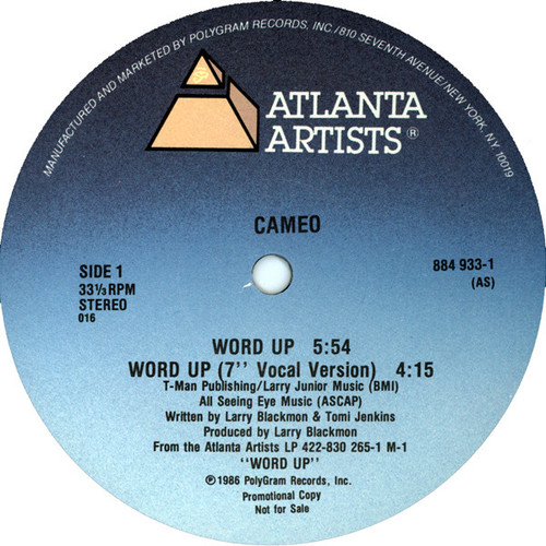 Cameo - Word Up (12", Promo)