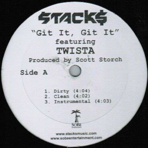 Stacks Featuring Twista - Git It, Git It - SoBe Entertainment - S12001 - 12" 1184987396