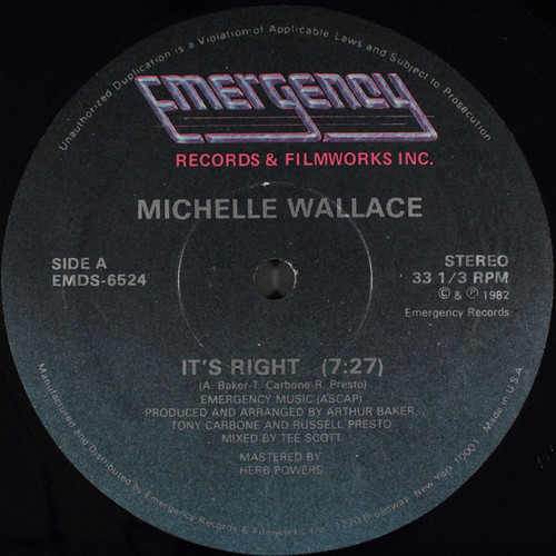 Michelle Wallace - It's Right (12")