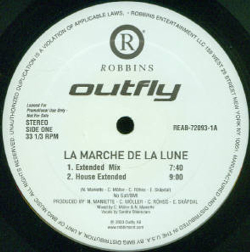 Outfly - La Marche De La Lune (12", Promo)