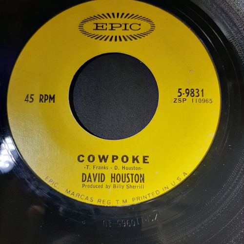 David Houston - Cowpoke / Livin' In A House Full Of Love (7", Single)